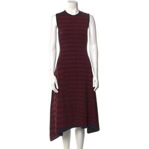 Grey By Jason Wu Striped Asymmetrical Dress